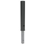 Ornamental bollard | steel tube � 150 mm | removable, with triangular locking mechanism acc. with DIN 3223, self-engaging lockwith hot-dip galvanized ground socket part-no. 470.10approx. 500 mm below ground